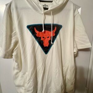 White Hoodie with The Rock Bull Logo